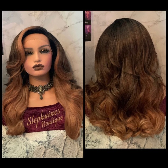 Human Hair blended lace front wig - Picture 3 of 12